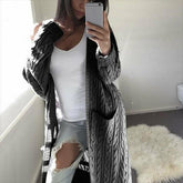 Casual Knitted Long Cardigan